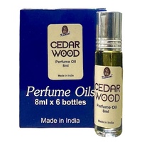 Kamini Perfume Oil CEDARWOOD 8ml BOX of 6