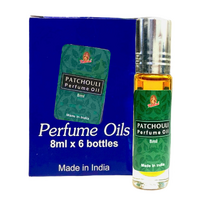 Kamini Perfume Oil PATCHOULI 8ml BOX of 6 Bottles