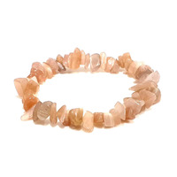 Crystal Chip Bracelet ORANGE MOONSTONE