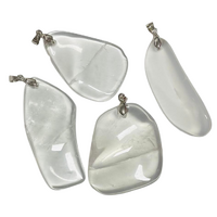 Crystal Pendant Polished CLEAR QUARTZ Irregular Shape