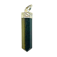 Crystal Pendant Cap Pencil GOLD SHEEN OBSIDIAN 