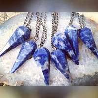 Gemstone Pendulum SODALITE Necklace