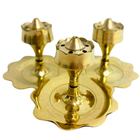 Incense Holder Brass LOTUS Medium 4.5cm