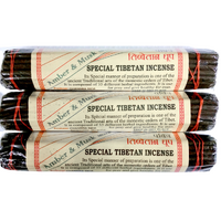 Tibetan Incense SPECIAL AMBER & MUSK Bulk of 10 Packets