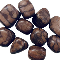 Tumbled Stones 200g CHOCOLATE JASPER  Bulk