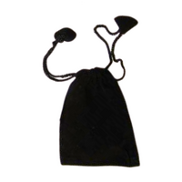 Velvet Drawstring Pouch BLACK