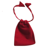 Velvet Drawstring Pouch RED