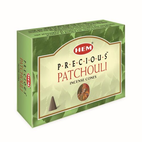 HEM Incense Cones PRECIOUS PATCHOULI BOX of 12 Packets