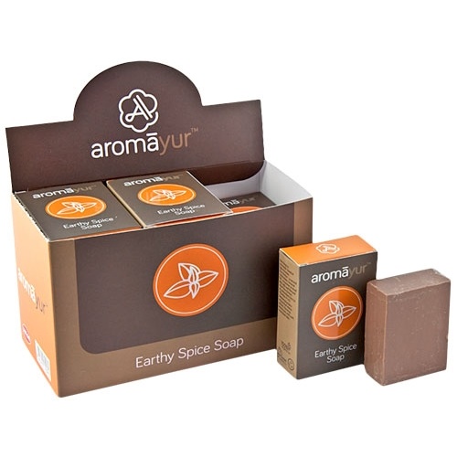 Aromayur Soap EARTHY SPICE 75g BOX of 12