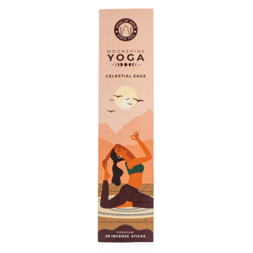 Moonshine Yoga Incense Stick CELESTIAL SAGE 20 stick pouch