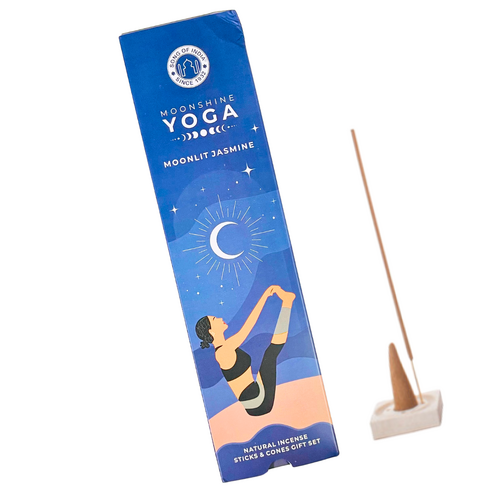 Moonshine Yoga Incense Stick & Cone Gift Set MIDNIGHT JASMINE