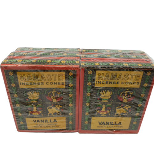 Namaste Natural Incense Cones JASMINE Box of 6 Packets