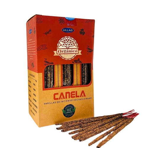 Organico Incense Sticks CINNAMON box of 12 packets (BOX IN SPANNISH)