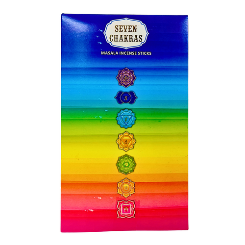 Sacred Tree Incense SEVEN CHAKRA 15g Box of 12 Packets