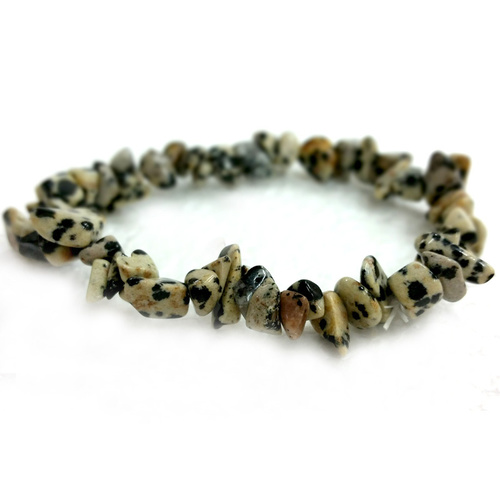 Crystal Chip Bracelet DALMATION JASPER no tag