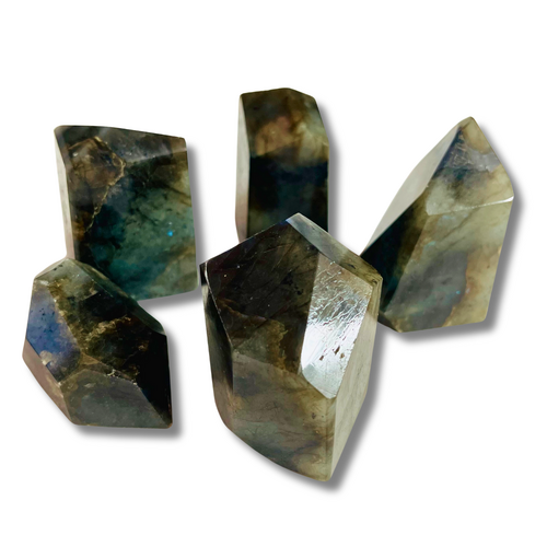 Crystal Freeform Natural Point LABRADORITE polished