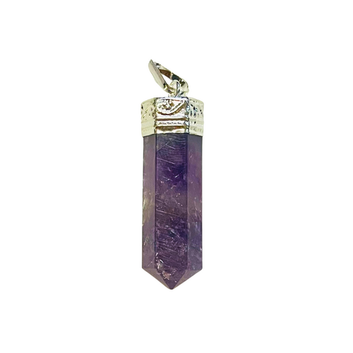 Crystal Pendant Cap Pencil AMETHYST