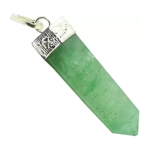 Crystal Pendant Cap Pencil GREEN FLUORITE