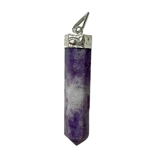 Crystal Pendant Cap Pencil LEPIDOLITE