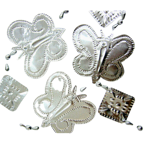 Mobile Bunting Banner SILVER BUTTERFLY