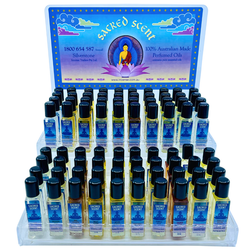 Sacred Scent COMPLETE DISPLAY with TESTERS