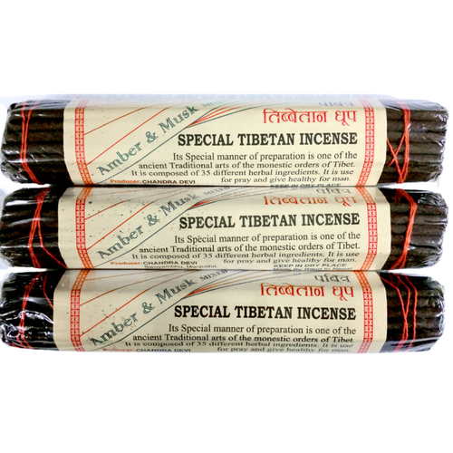 Tibetan Incense SPECIAL AMBER & MUSK Bulk of 10 Packets