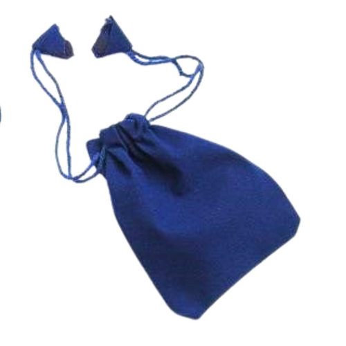 Velvet Drawstring Pouch BLUE