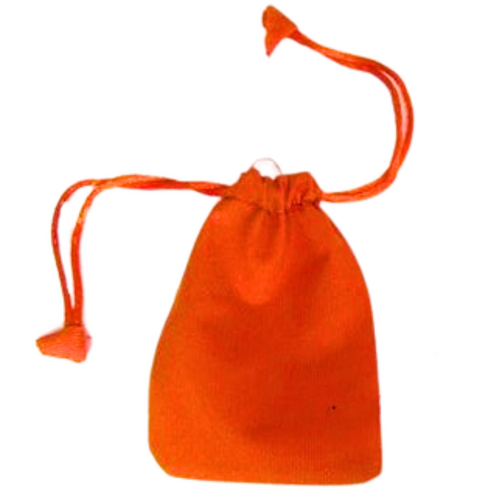 Velvet Drawstring Pouch ORANGE